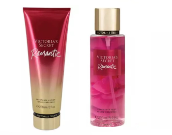 SET VICTORIA S SECRET ROMANTIC LOTIUNE + SPRAY 