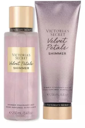 SET VICTORIAS SECRET LOTIUNE + SPRAY VELVET PETALS SHIMMER 