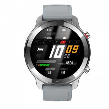 Smartwatch S30 1.28 inch IPS HD multi sport curea silicon Silver 