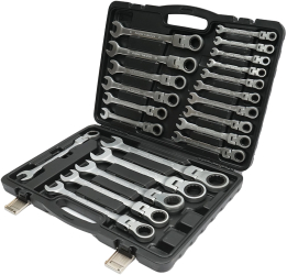 Trusa set chei combinate cu clichet articulate 6-32mm 22piese cap flexibil DISLN79 BK78281 