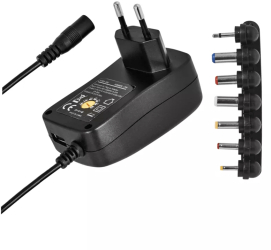 Alimentator AC/DC 3-4.5-5-6-7.5-9-12 V 2250mA 8 mufe USB 3.5mm 2.35x0.75 3.0x1.0 3.5x1.35 4.0x1.7 5.0x2.1 5.5x2.5 mm Emos N3113