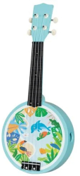 Banjo Instrument Muzical Pentru Copii 5 ani+ Goki Carboysafety 