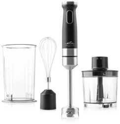 Blender de mana 3 in 1 ETA Massimo 3256 90000 1200W otel inoxidabil viteza variabila + TURBO tel bol amestecare negru 