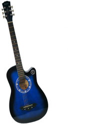 Chitara KlaussTech Clasica Din Lemn 86 Cm Albastru Marin Husa Nylon Cadou 