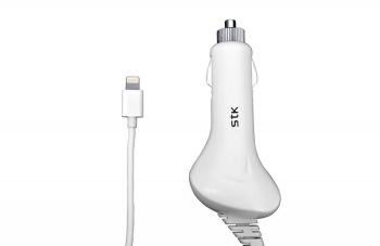 Incarcator auto pentru telefoane cu mufa Apple Lightning MFi STK