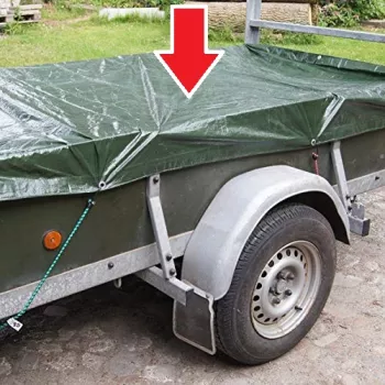 Prelata Impermeabila cu ochiuri metalice de prindere dimensiune 6 0m x 8 0m densitate 120g/m2 culoare verde 