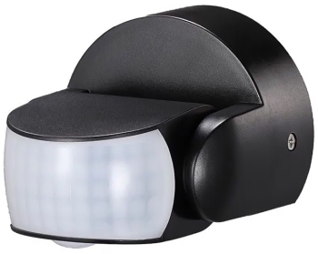Senzor de miscare 180/360 grade 12m 1200W negru V-TAC 