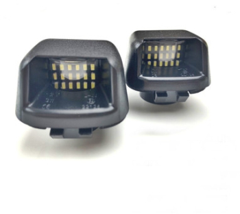 Set 2 Lampi LED pentru Numarul de Inmatriculare Dedicata Compatibile cu Nissan Navara D40 2005-2016 cu Lumina Alba