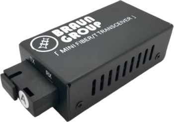 Set Mini Media Converter 10/100/1000M cu port optic SM BiDi A Tx1310/Rx1550nm conector SC distanta 20km 