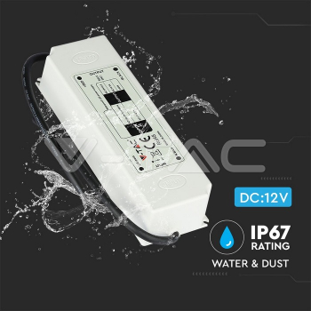Sursa alimentare banda LED 12V 12.5A 150W IP67 V-TAC 