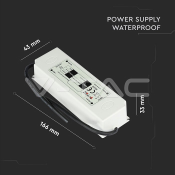 Sursa alimentare banda LED 12V 6A 75W IP67 V-TAC 