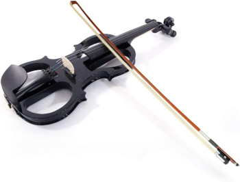 Vioara electrica silentioasa KlaussTech neagra 4/4 