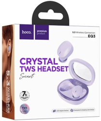 Casti Wireless Smartix hoco EQ3 Bluetooth 5.3 Baterie 150mAh 150h StandBy Smart True Purple 