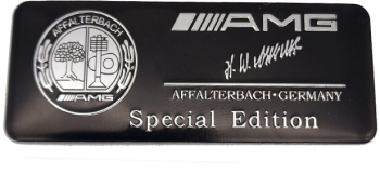 Emblema AMG pentru Mercedes 8x3cm negru 