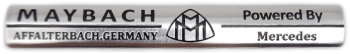 Emblema Maybach pentru Mercedes 10x1.5cm gri 