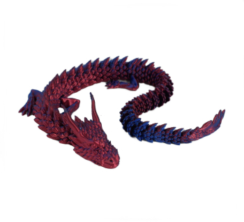 Figurina Sani Dragon 450 mm Albastru Rosu 