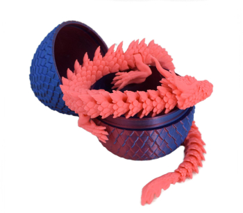 Figurina Sani Dragon in Ou 90 x 115 mm Albastru Rosu Roz 