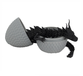 Figurina Sani Dragon in Ou 90 x 115 mm Gri Negru 
