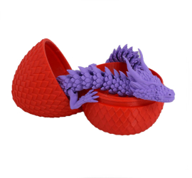 Figurina Sani Dragon in Ou 90 x 115 mm Rosu Mov 