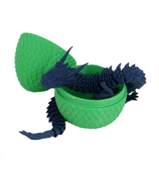 Figurina Sani Dragon in Ou 90 x 115 mm Verde Albastru inchis 1 