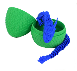 Figurina Sani Dragon in Ou 90 x 115 mm Verde Albastru 