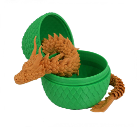 Figurina Sani Dragon in Ou 90 x 115 mm Verde Aur 