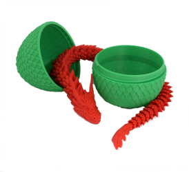 Figurina Sani Dragon in Ou 90 x 115 mm Verde Rosu 1 