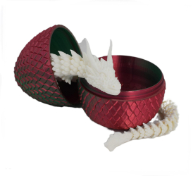 Figurina Sani Dragon in Ou 90 x 115 mm Verde Rosu Alb 
