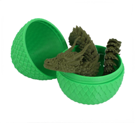 Figurina Sani Dragon in Ou 90 x 115 mm Verde Verde inchis 