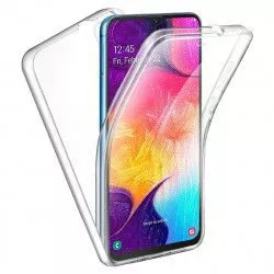 Husa 360 Samsung A10 A105 - FullBody Protectie Fata+Spate - Silicon + Policarbonat Transparenta 