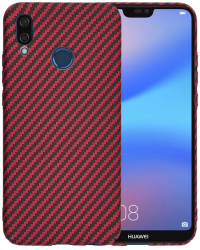 Husa pentru Huawei P20 Lite - Techsuit Carbonite FiberShell - Red 