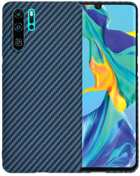 Husa pentru Huawei P30 Pro / P30 Pro New Edition - Techsuit Carbonite FiberShell - Cyan