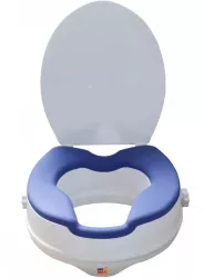 Inaltator WC cu capac Linomag® 10 cm inaltime Colac din PU moale and confortabil Sistem de prindere reglabil pentru vasul de toalet 