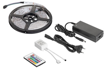 Kit banda led rgb controller si alimentator rebel 