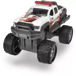 Masina De Teren Alba Din Metal Rally Monster 15cm 