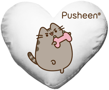 Perna inima Pusheen cat playing video games 