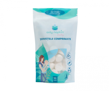 Servetele umede comprimate Only Napkin biodegradabile 100 apa 50 buc 