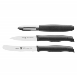 Set de taiere si decojire Zwilling TWIN Grip 38738000 3 parti otel inoxidabil 18/10 lame intarite pe gheata FRIODUR rezistent la coroziu