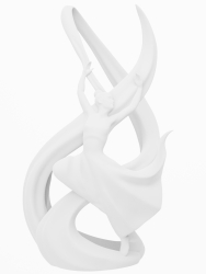 Suport Balerina pentru Vin &ndash Printat 3D Alb Design Elegant si Modern 