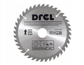 Disc circular vidia 40 dinti 180 mm Drel 