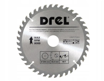 Disc circular vidia 40 dinti 200 mm Drel 