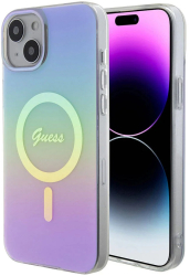 Husa pentru iPhone 15 - Guess IML Iridescent MagSafe GUHMP15SHITSU - Purple 