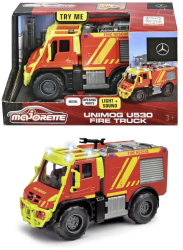 MAJORETTE MASINA DE POMPIERI MERCEDES UNIMOG U530 CU SUNETE SI LUMINI 