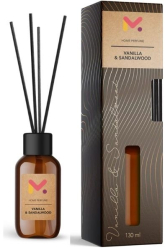 Odorizant cu Betisoare pentru Camera 125 ml Aroma Vanilie si Lemn de Santal 