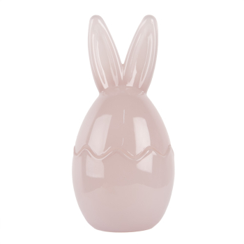 Ou decor Paste sticla roz 9x17 cm 