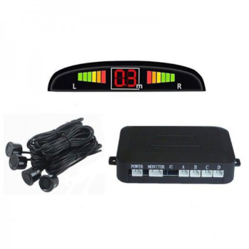 Set 4 Senzori de parcare auto afisaj LED 12V 