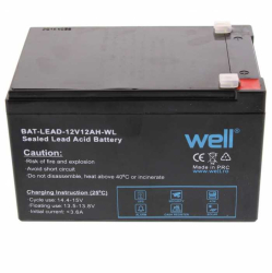 Acumulator plumb acid 12V 12AH borna lata T2 Well 