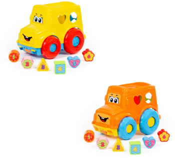 Autobuz + cuburi educative 23.5x15.2x17 cm Polesie 