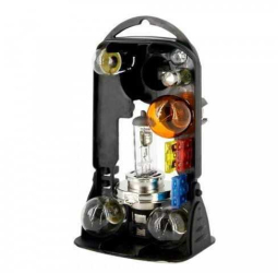 H4 +becuri de rezerva si sigurante 12V Carguard 
