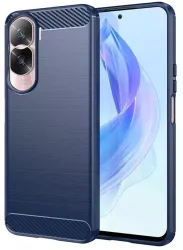 Husa pentru Honor 90 Lite - Techsuit Carbon Silicone - Blue 